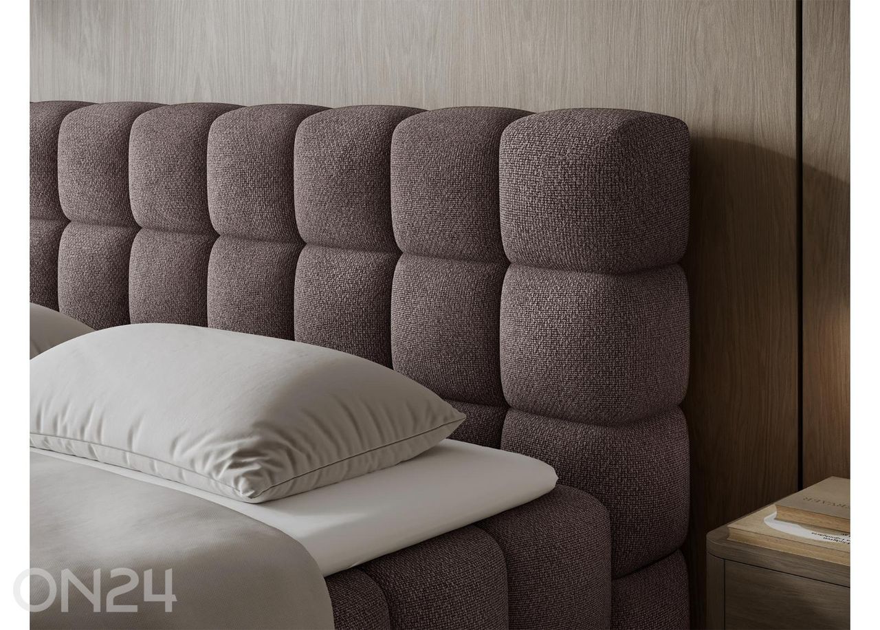 Pesukastiga kontinentaalvoodi Sabeno 160x200 cm suurendatud