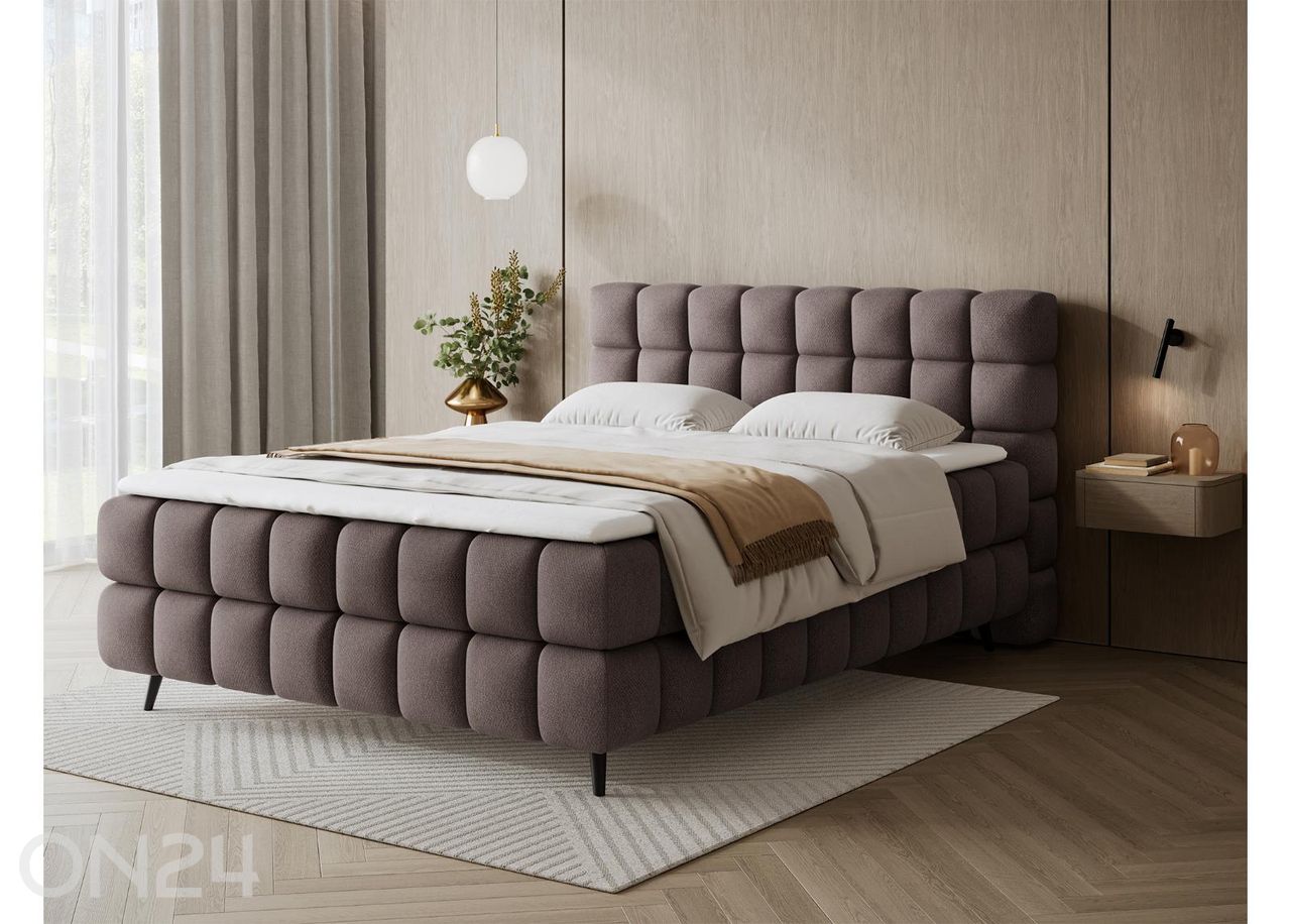 Pesukastiga kontinentaalvoodi Sabeno 180x200 cm suurendatud