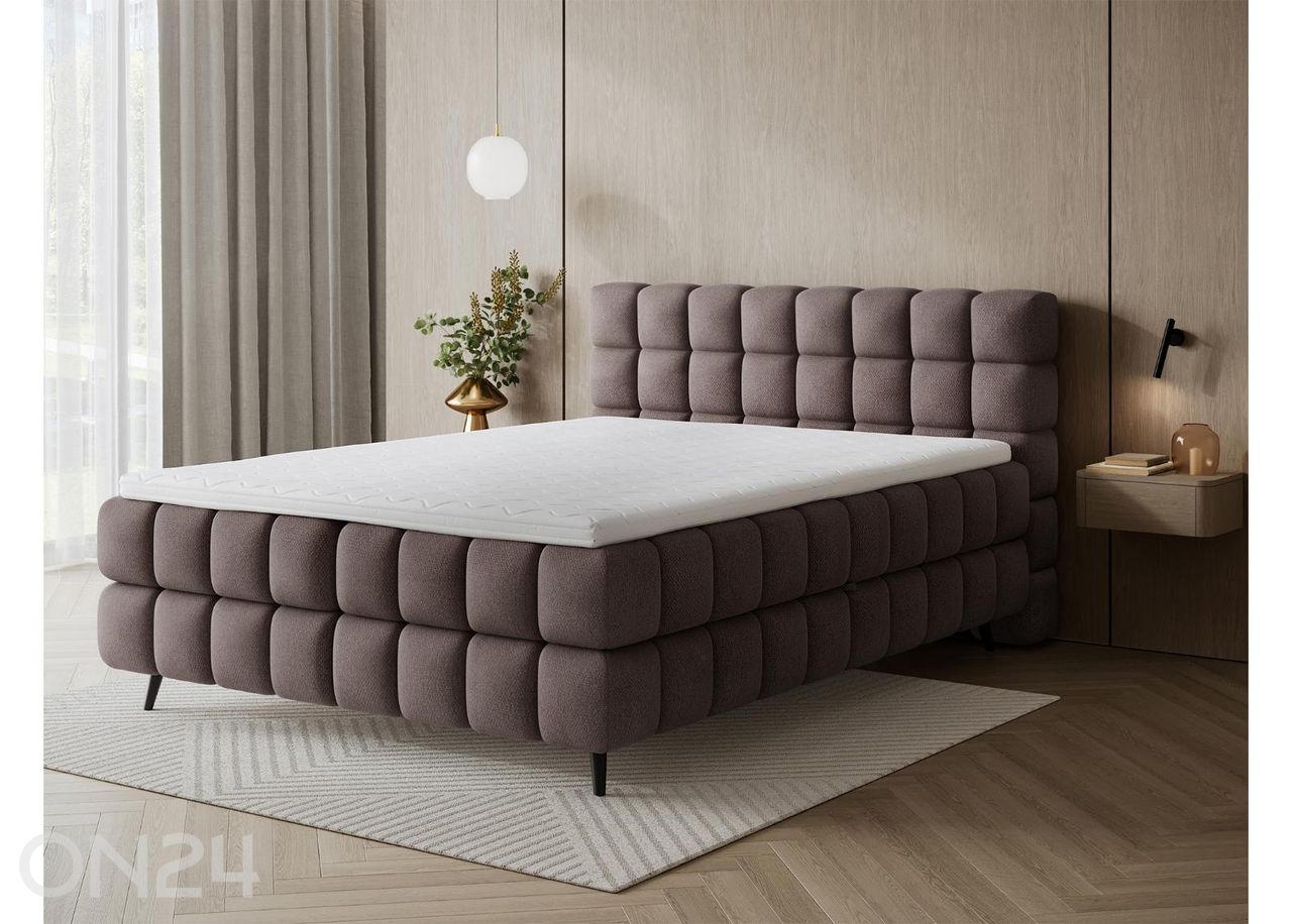 Pesukastiga kontinentaalvoodi Sabeno 180x200 cm suurendatud