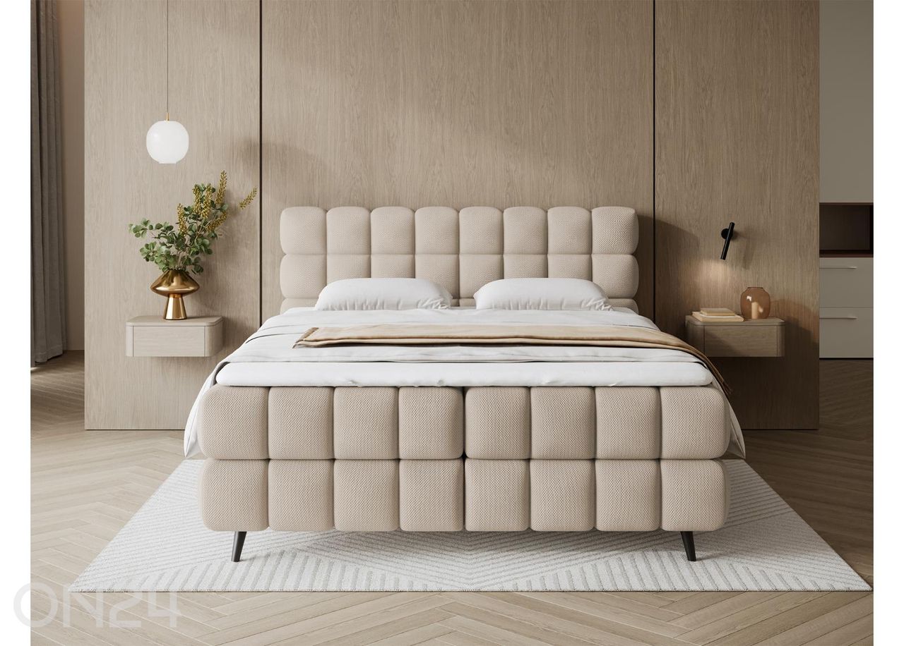 Pesukastiga kontinentaalvoodi Sabeno 180x200 cm suurendatud