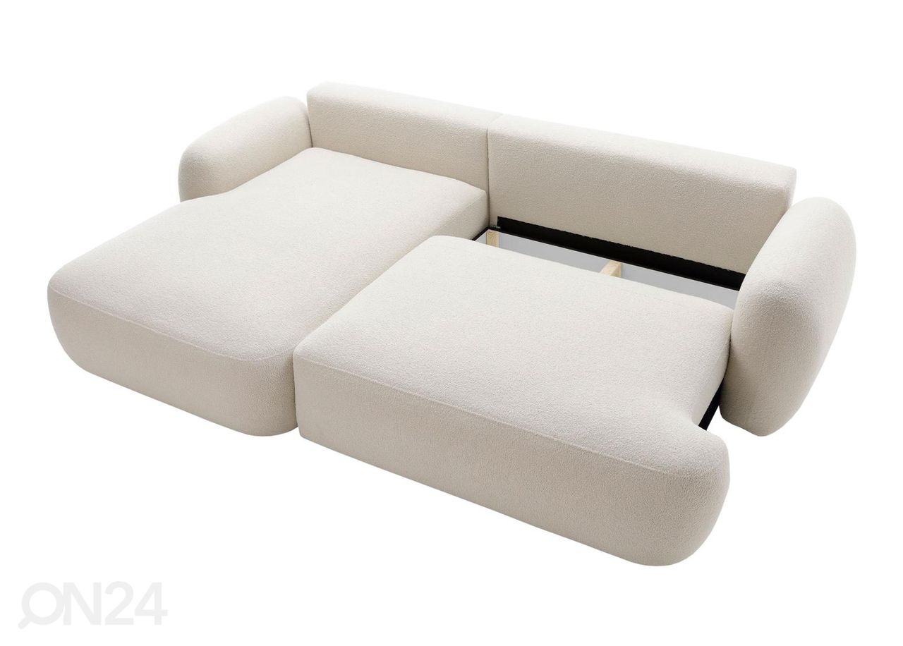 Pesukastiga nurgadiivanvoodi suurendatud