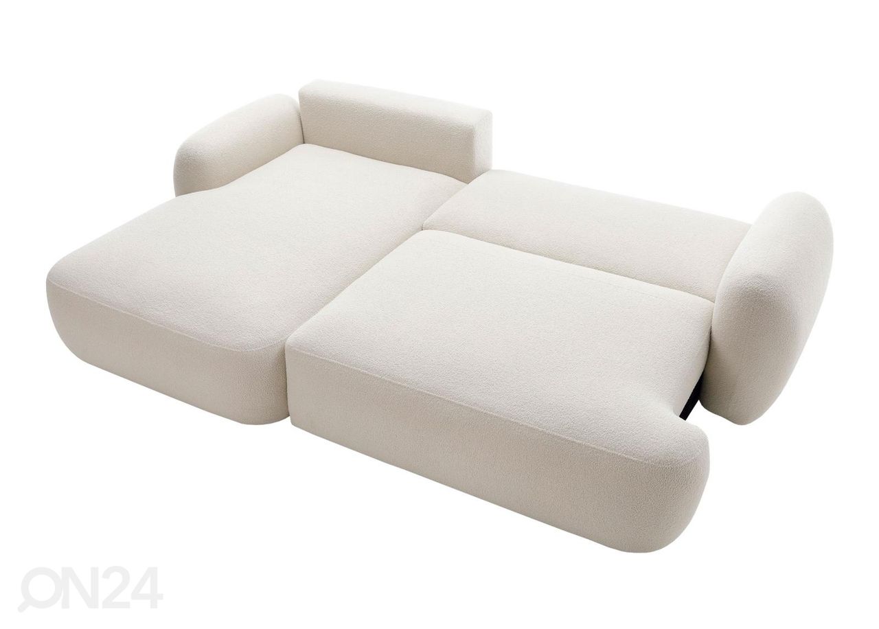 Pesukastiga nurgadiivanvoodi suurendatud