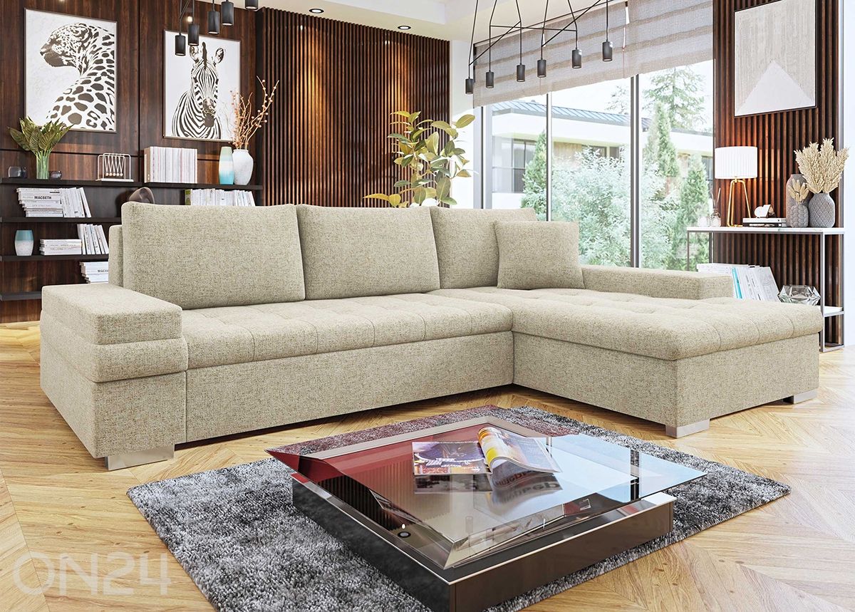 Pesukastiga nurgadiivanvoodi Firenze suurendatud