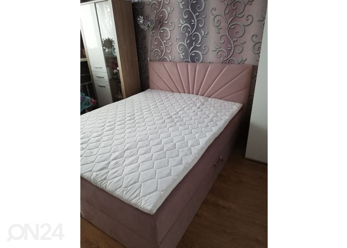 Pesukastiga Pocket kontinentaalvoodi 160x200 cm suurendatud