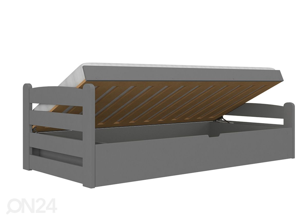 Pesukastiga voodi 90x200 cm suurendatud