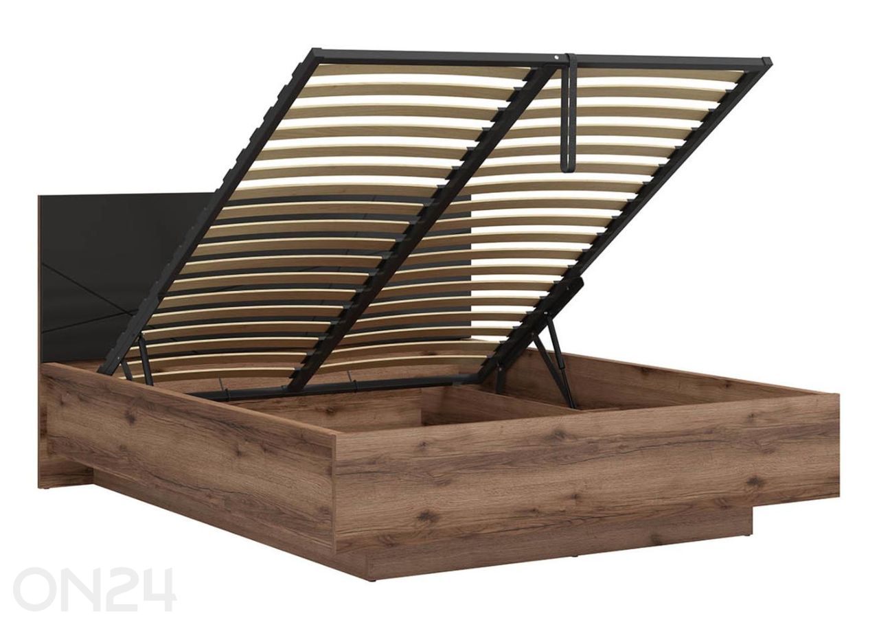 Pesukastiga voodi Forn 160x200 cm suurendatud