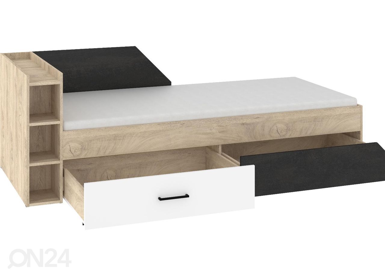 Pesukastiga voodi Pax 90x200 cm suurendatud