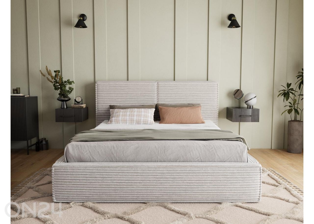 Pesukastiga voodi Pesillo 140x200 cm suurendatud