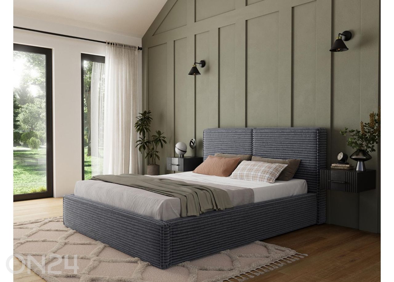 Pesukastiga voodi Pesillo 140x200 cm suurendatud