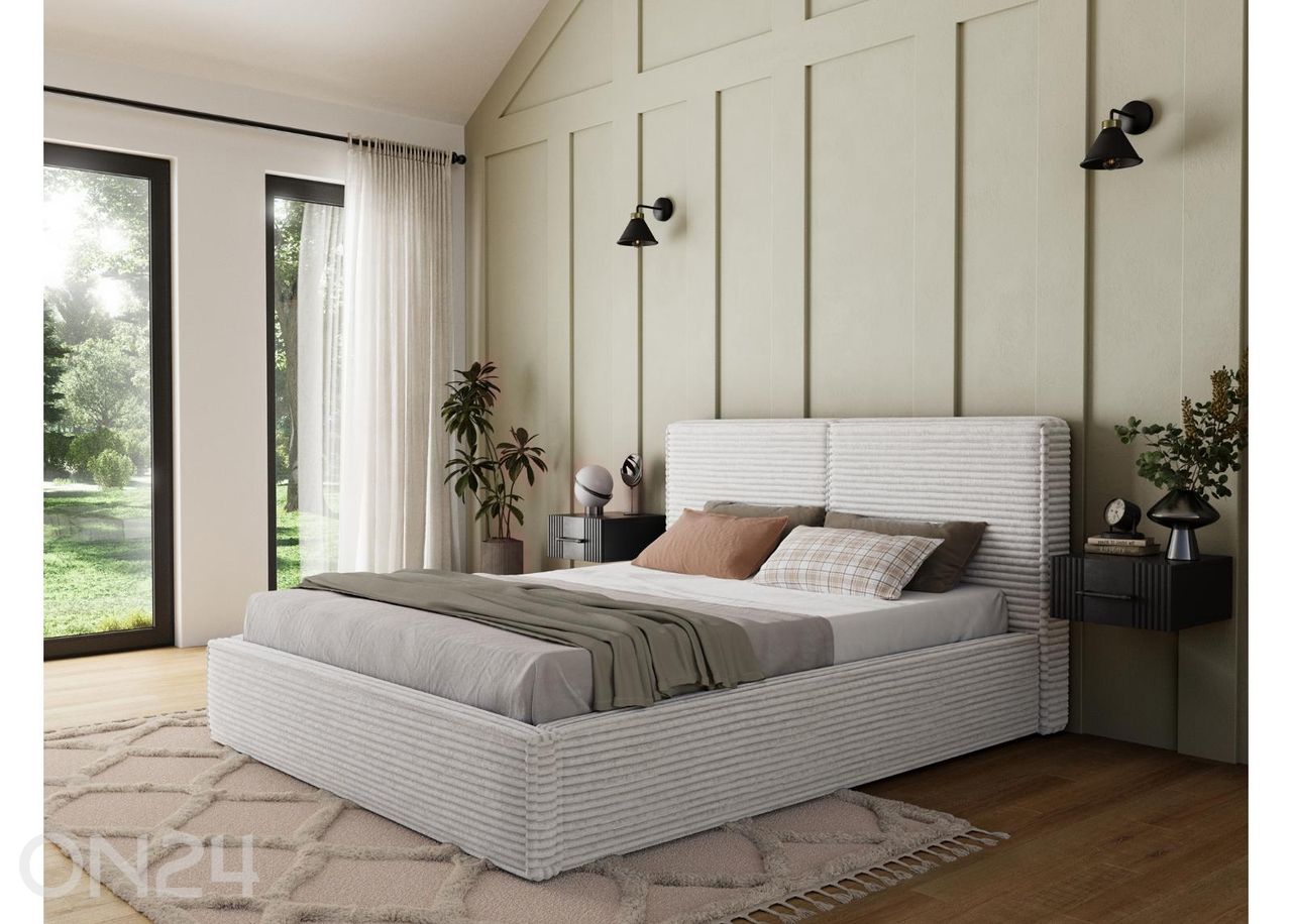 Pesukastiga voodi Pesillo 160x200 cm suurendatud