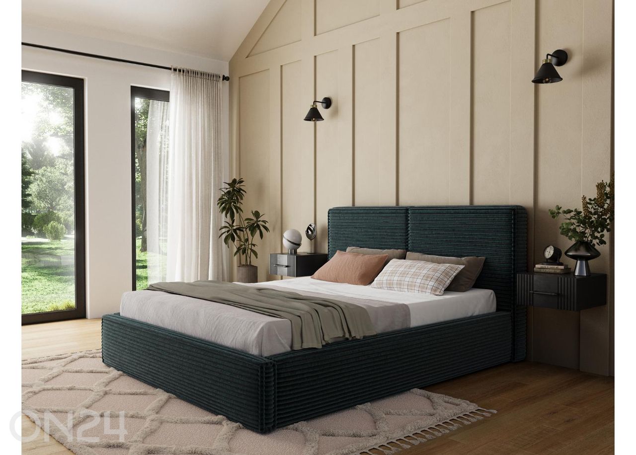 Pesukastiga voodi Pesillo 160x200 cm suurendatud