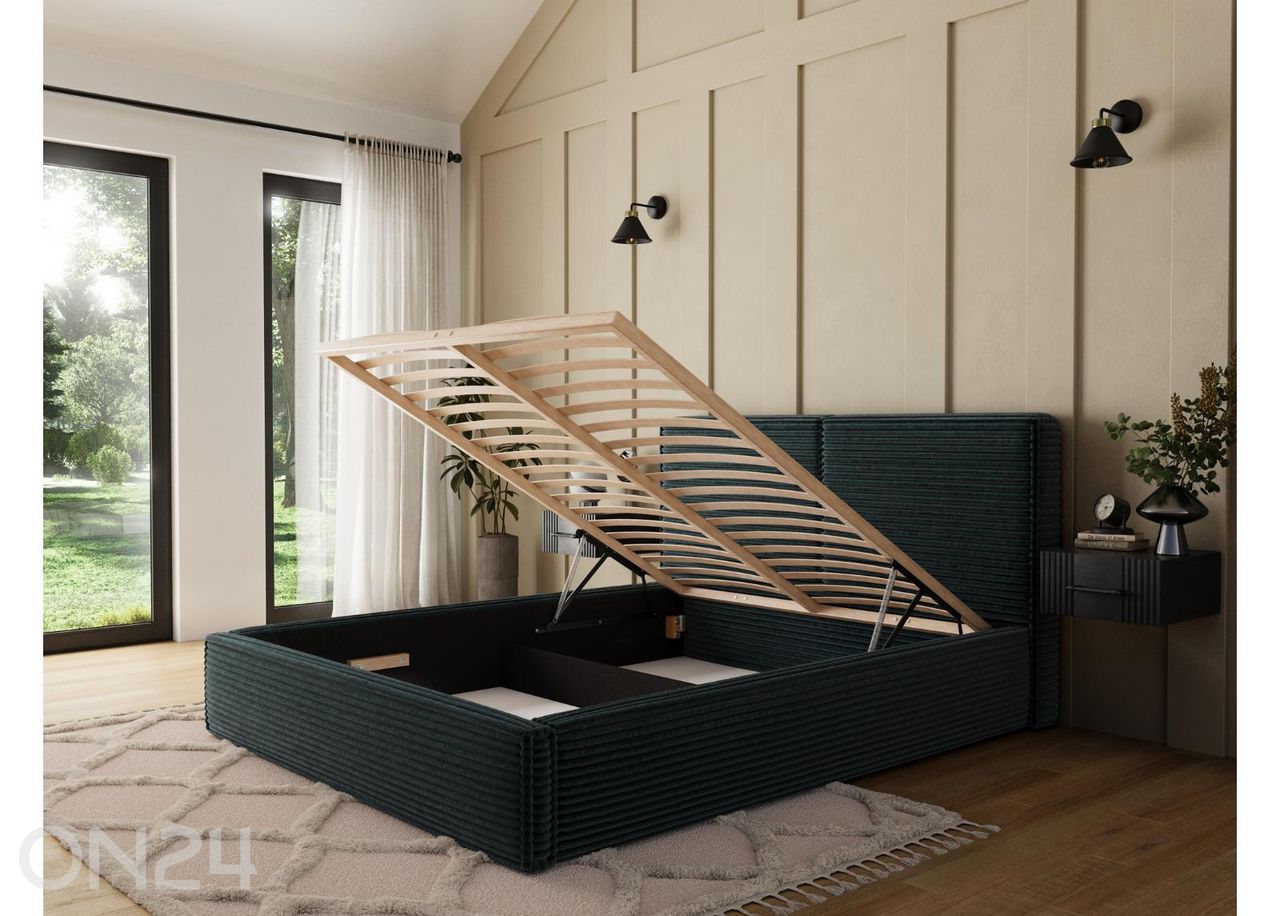 Pesukastiga voodi Pesillo 160x200 cm suurendatud