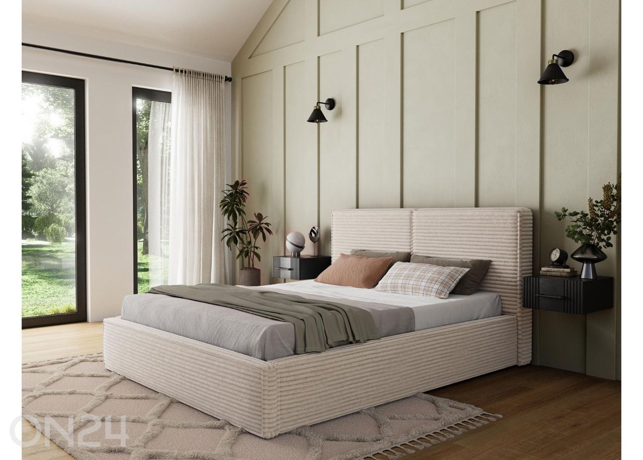 Pesukastiga voodi Pesillo 160x200 cm suurendatud