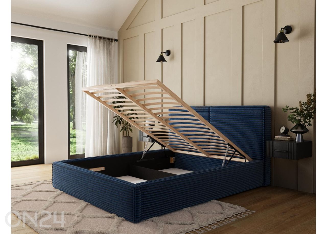 Pesukastiga voodi Pesillo 180x200 cm suurendatud