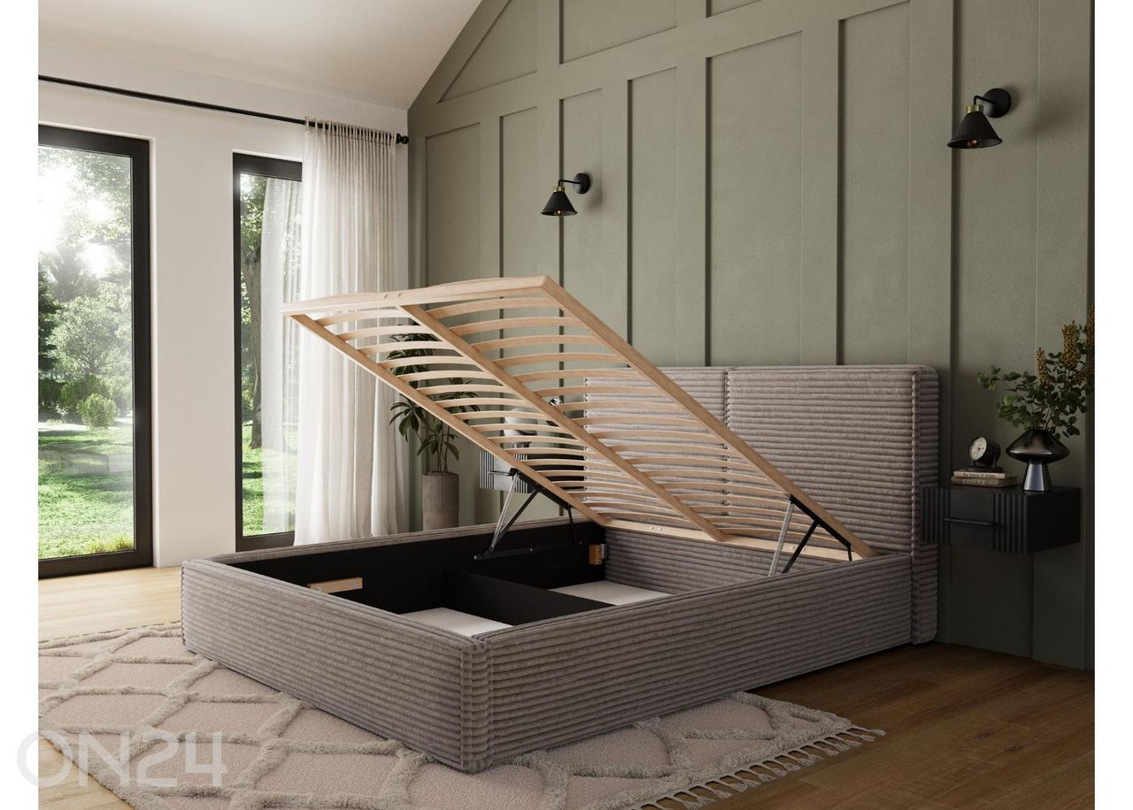 Pesukastiga voodi Pesillo 180x200 cm suurendatud