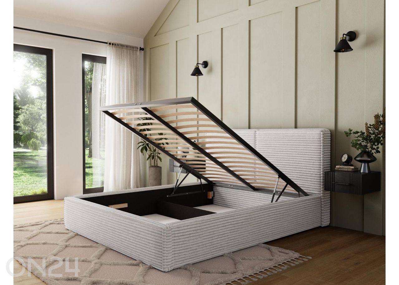 Pesukastiga voodi Pesillo 180x200 cm suurendatud