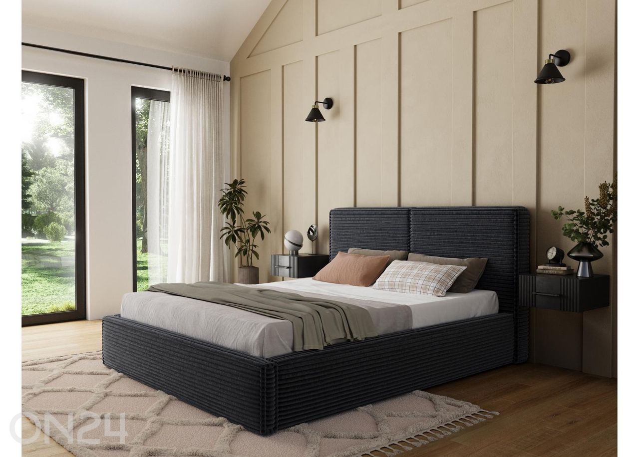 Pesukastiga voodi Pesillo 180x200 cm suurendatud