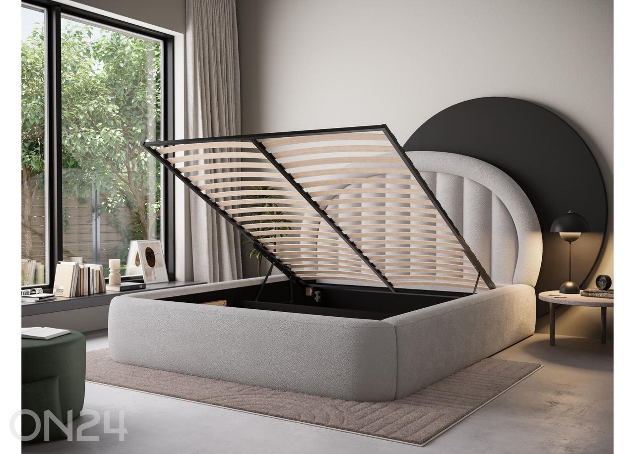 Pesukastiga voodi Tapedo 140x200 cm suurendatud