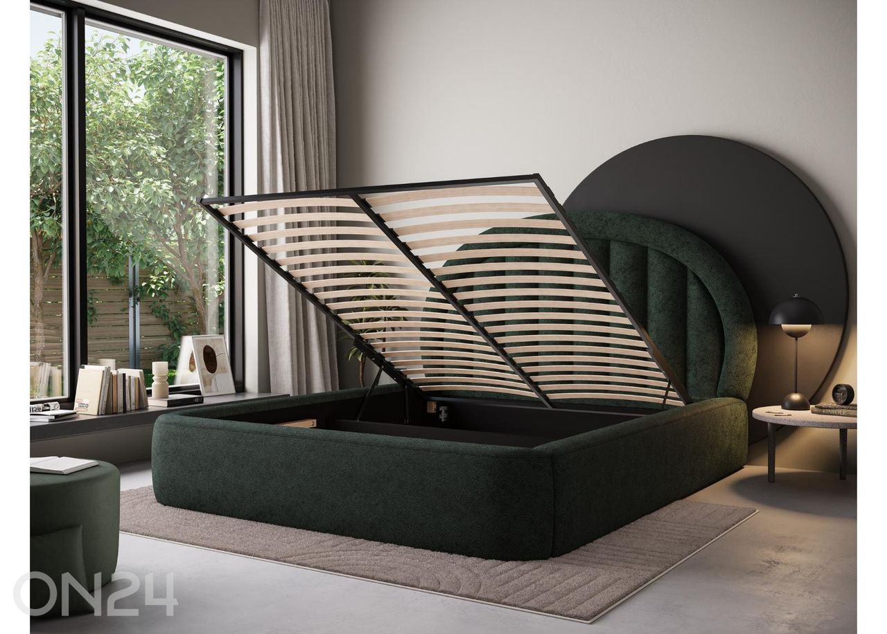 Pesukastiga voodi Tapedo 140x200 cm suurendatud