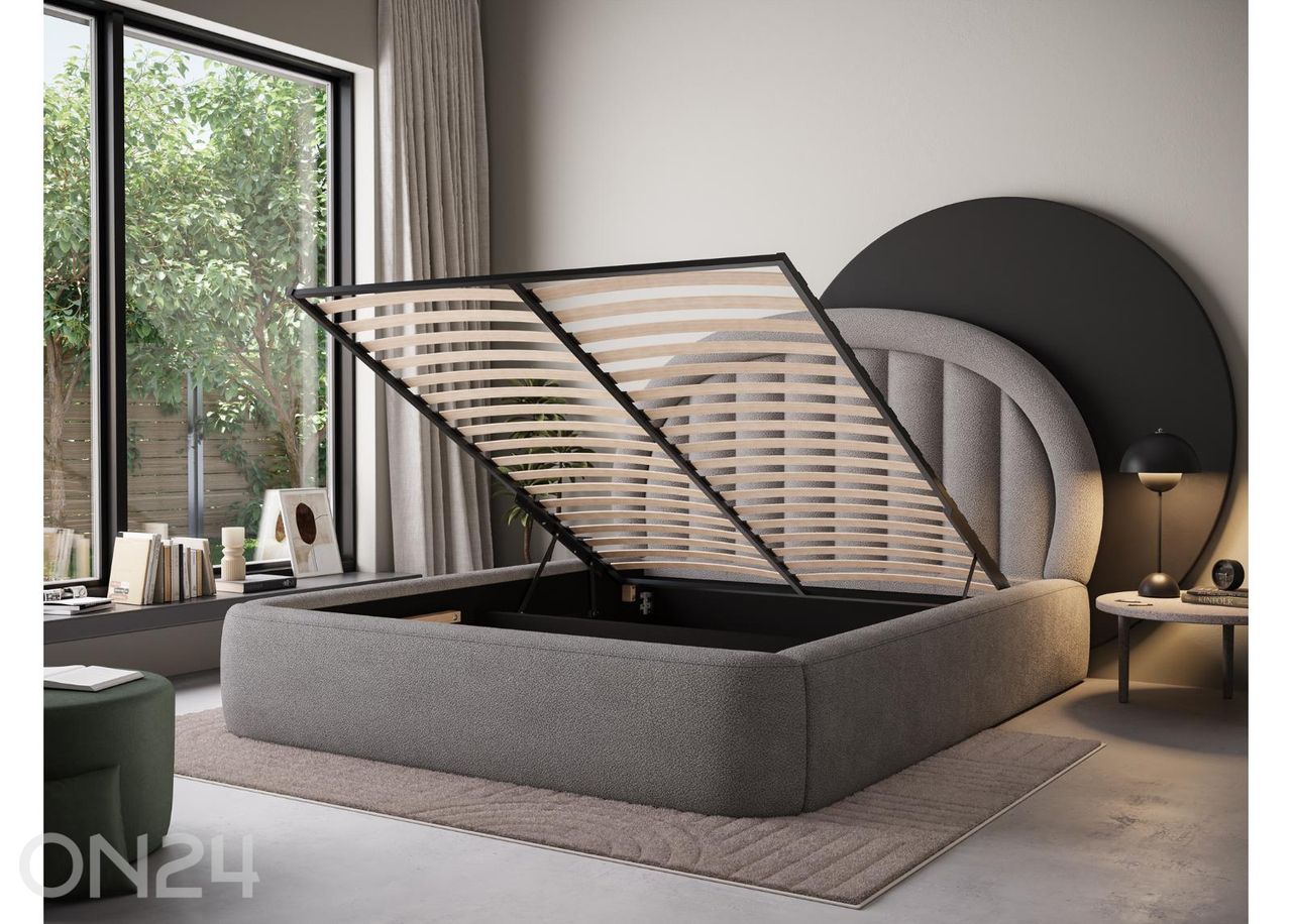 Pesukastiga voodi Tapedo 140x200 cm suurendatud