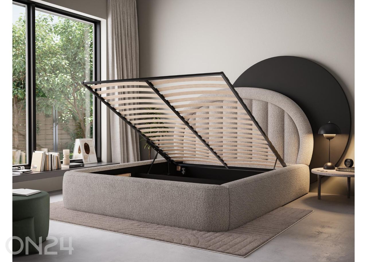 Pesukastiga voodi Tapedo 140x200 cm suurendatud