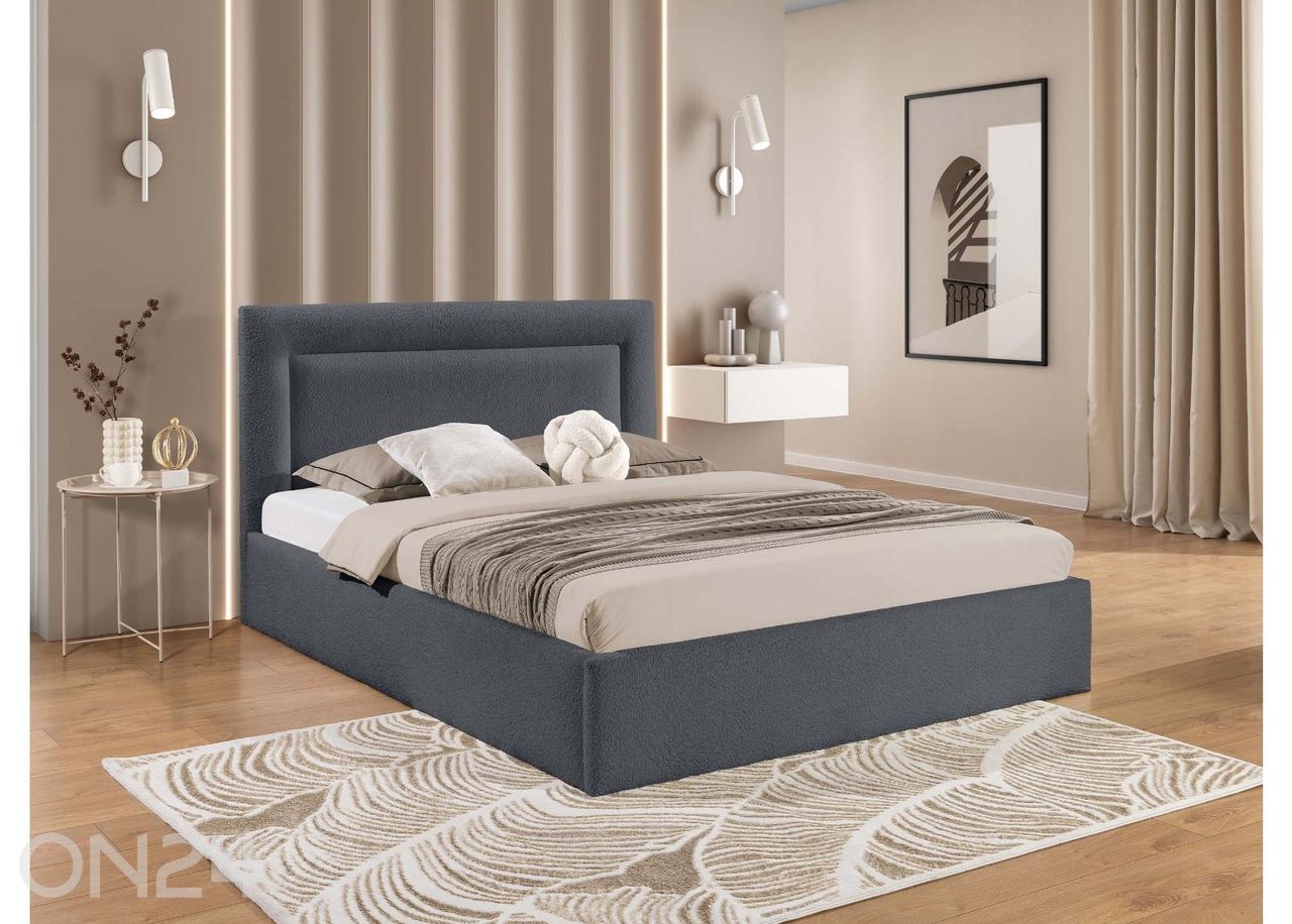 Pesukastiga voodi Thre 160x200 cm suurendatud