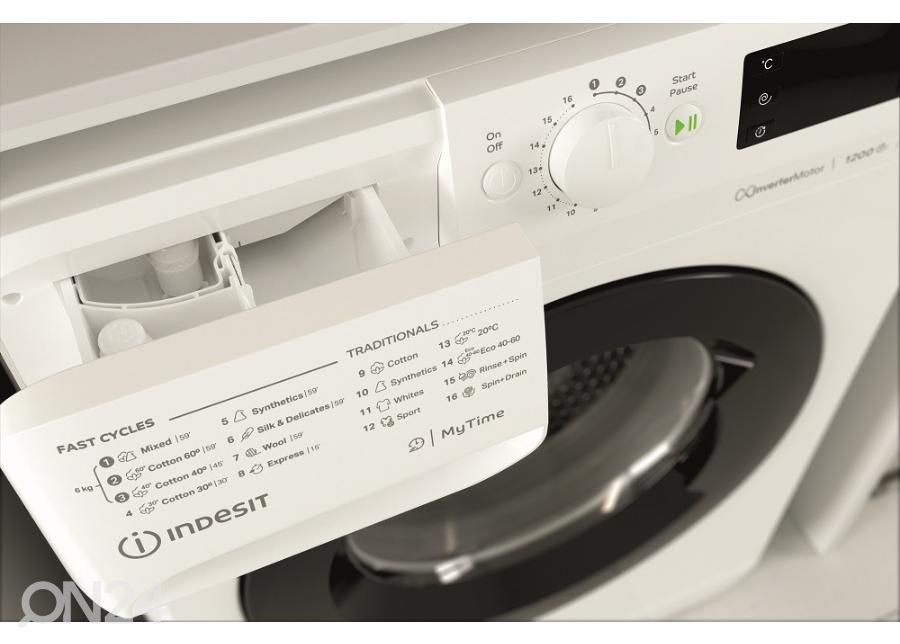 Pesumasin Indesit MTWSE61294WKEE suurendatud