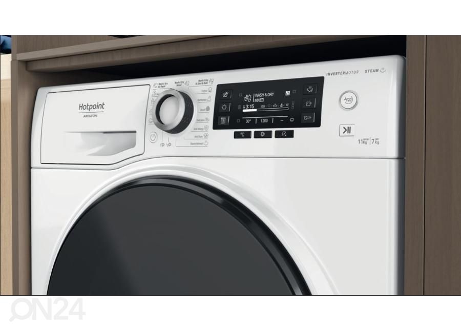 Pesumasin kuivatiga Hotpoint-Ariston NDD11725DAEE suurendatud