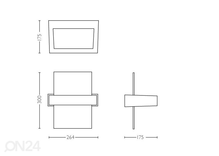 Philips Afterglow seinavalgusti 2x4,5 W 1000lm 2700K suurendatud