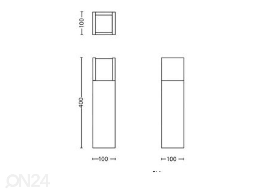 Philips Arbour pedestal 1x6 W 600lm 2700K suurendatud