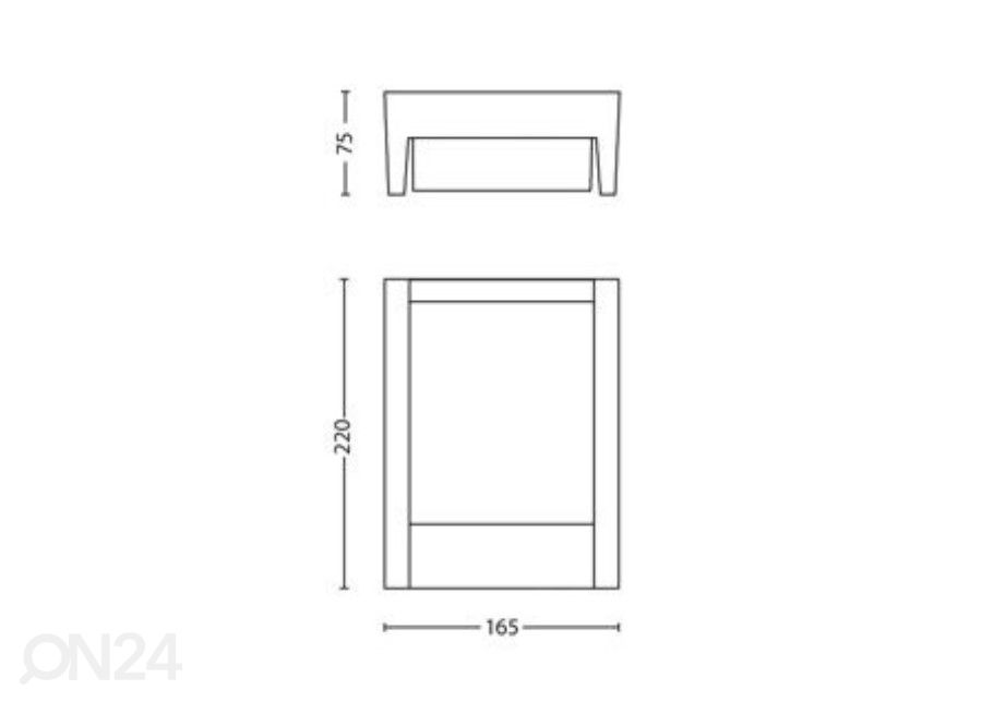 Philips Arbour seinavalgusti 1x6 W 600lm 2700K suurendatud