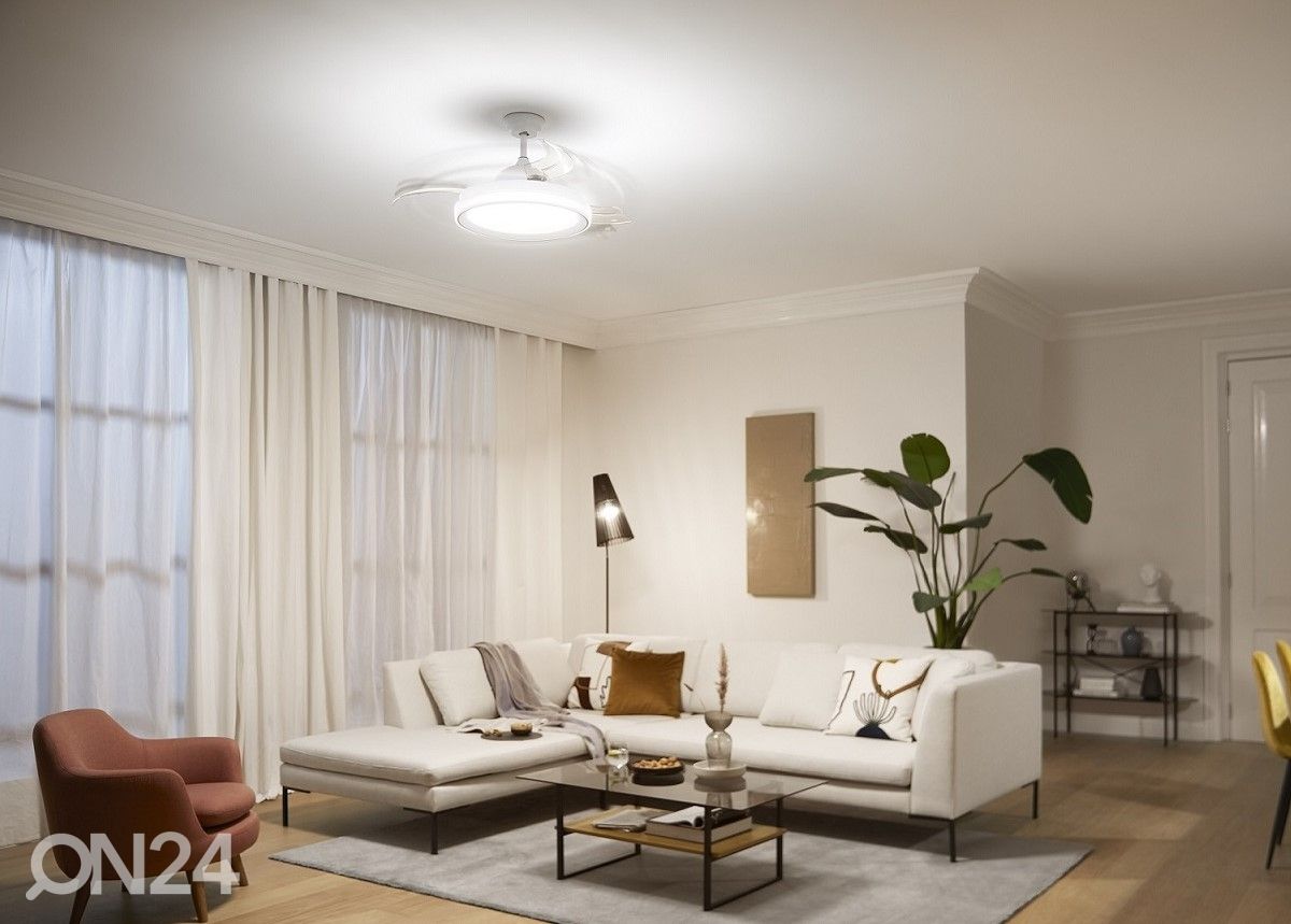 Philips Bliss SSW ventilaatoriga lamp valge suurendatud