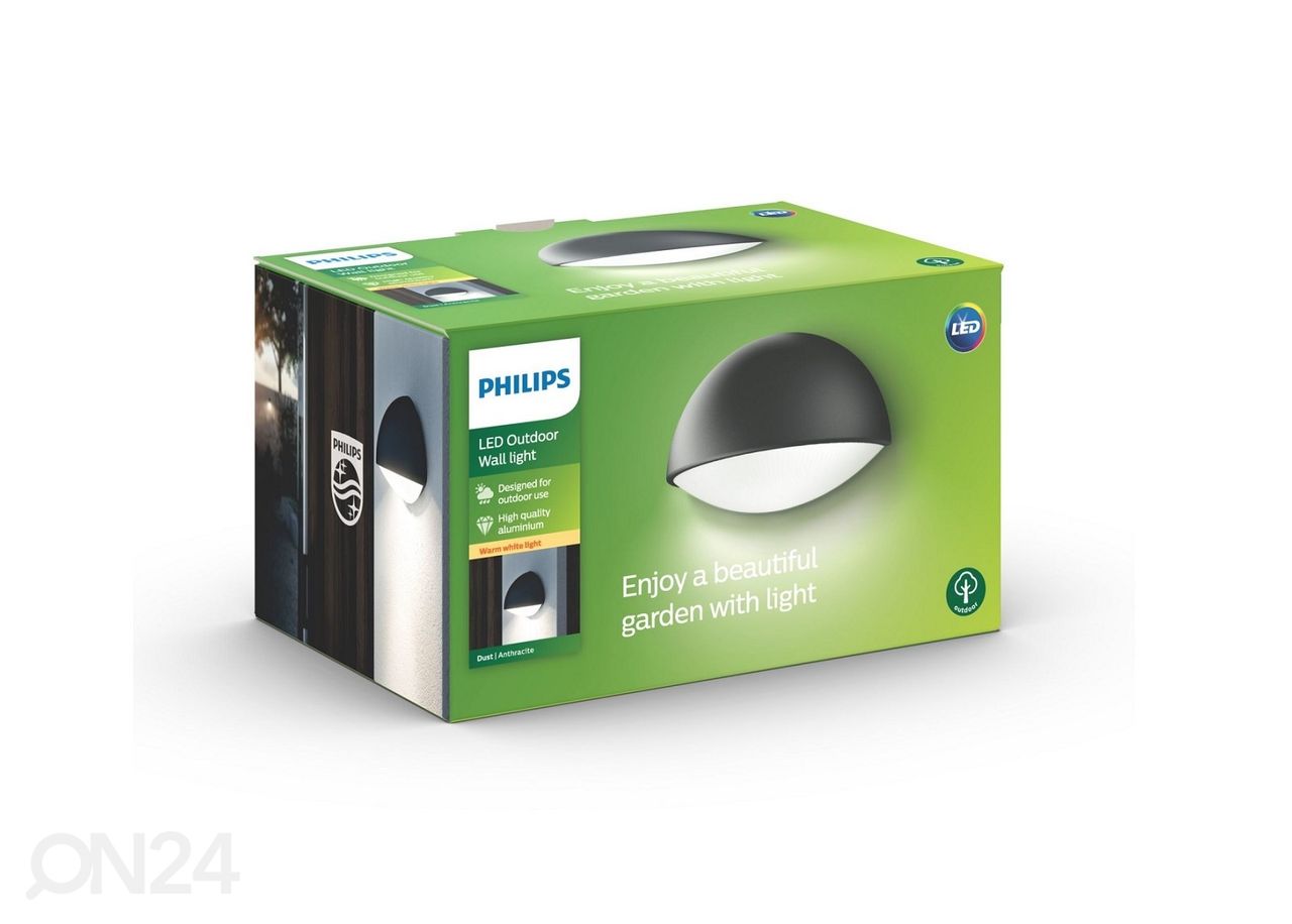 Philips Dust seinavalgusti 3 W 2700K suurendatud