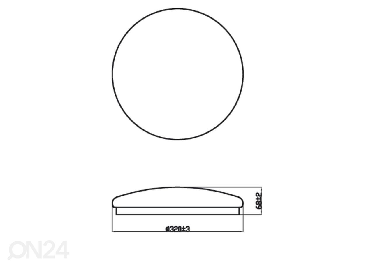 Philips Moire laevalgusti 17 W 2700K suurendatud