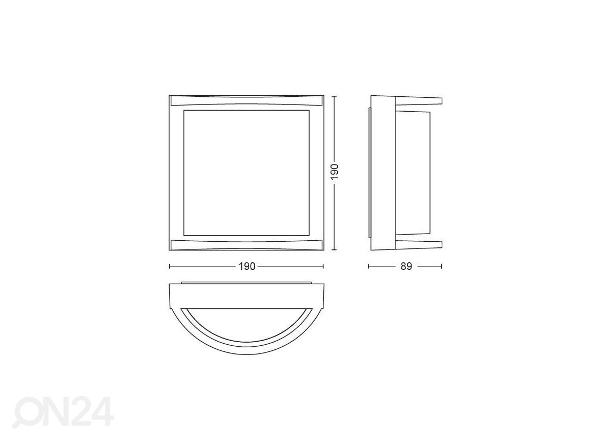 Philips Samondra seinavalgusti 12 W 1200lm 2700K suurendatud