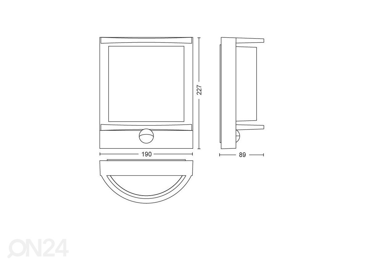 Philips Samondra seinavalgusti liikumisanduriga 12 W 1200lm 2700K suurendatud