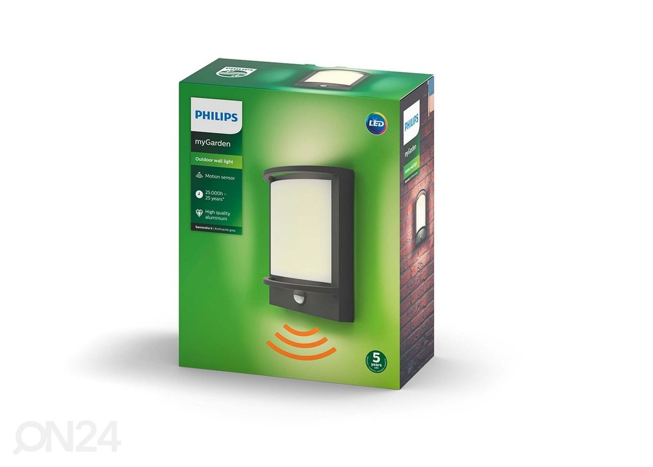 Philips Samondra seinavalgusti liikumisanduriga 12 W 1200lm 2700K suurendatud