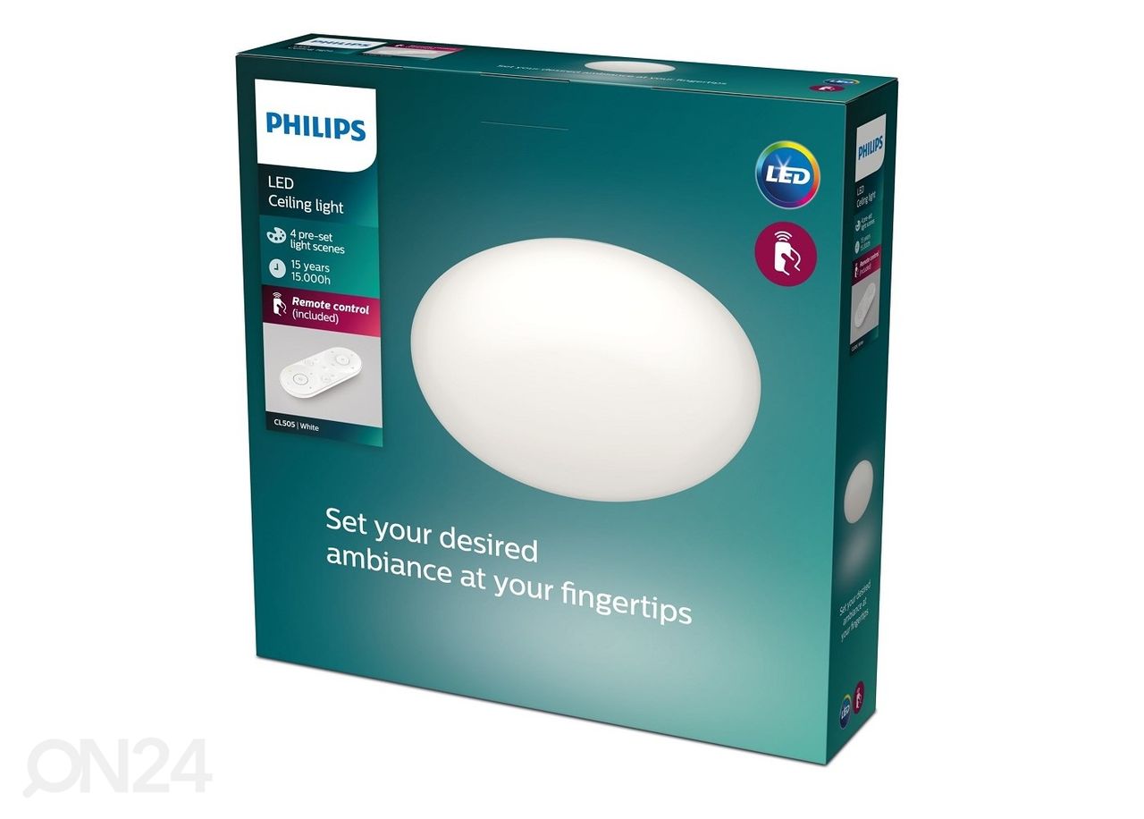 Philips Toba Funktsionaalne laevalgusti 23 W juhtmevaba puldiga 2700-6500K suurendatud