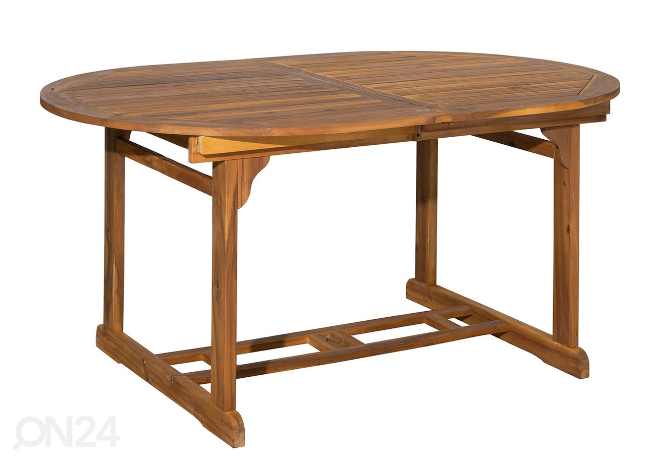 Pikendatav aialaud 100x150-200 cm, akaatsia suurendatud