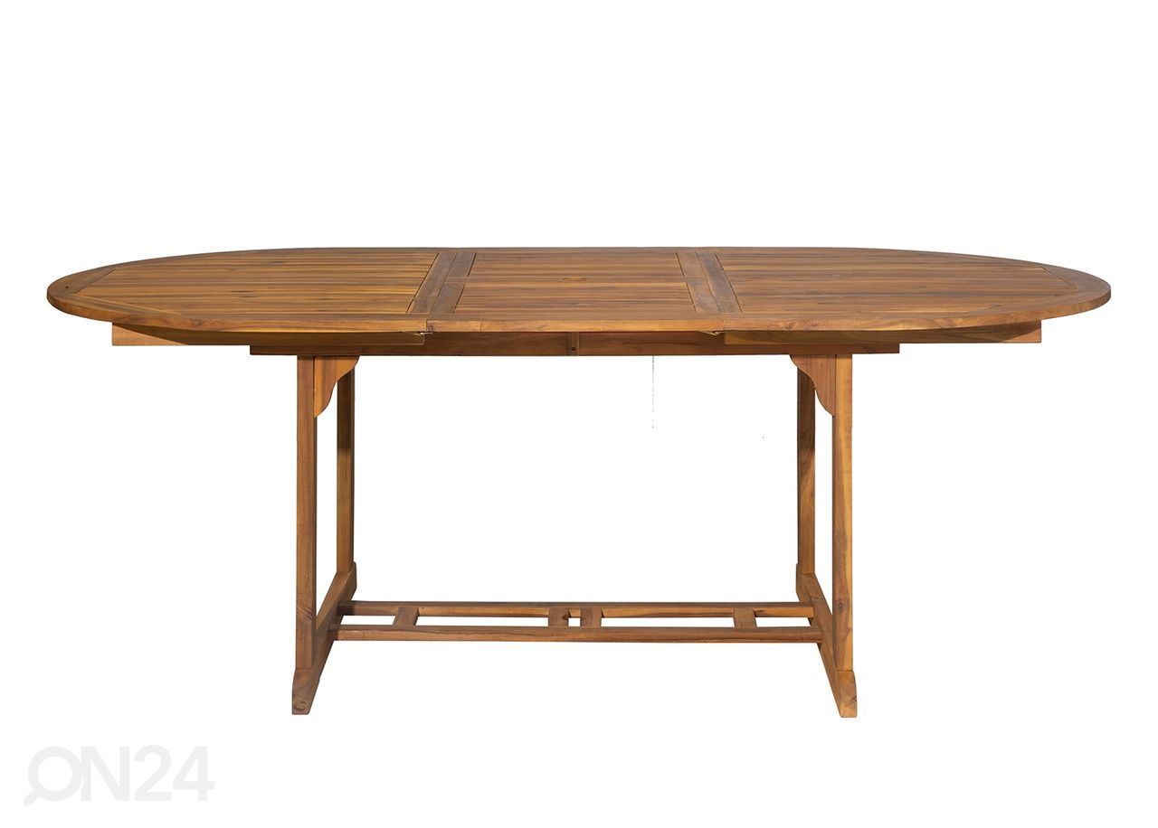 Pikendatav aialaud 100x150-200 cm, akaatsia suurendatud