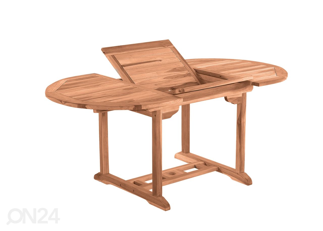 Pikendatav aialaud 120/170x120 cm suurendatud