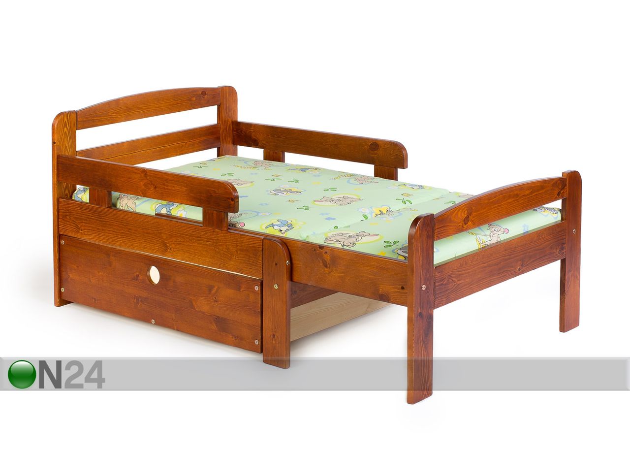 Pikendatav lastevoodi Kiku + voodikast suurendatud