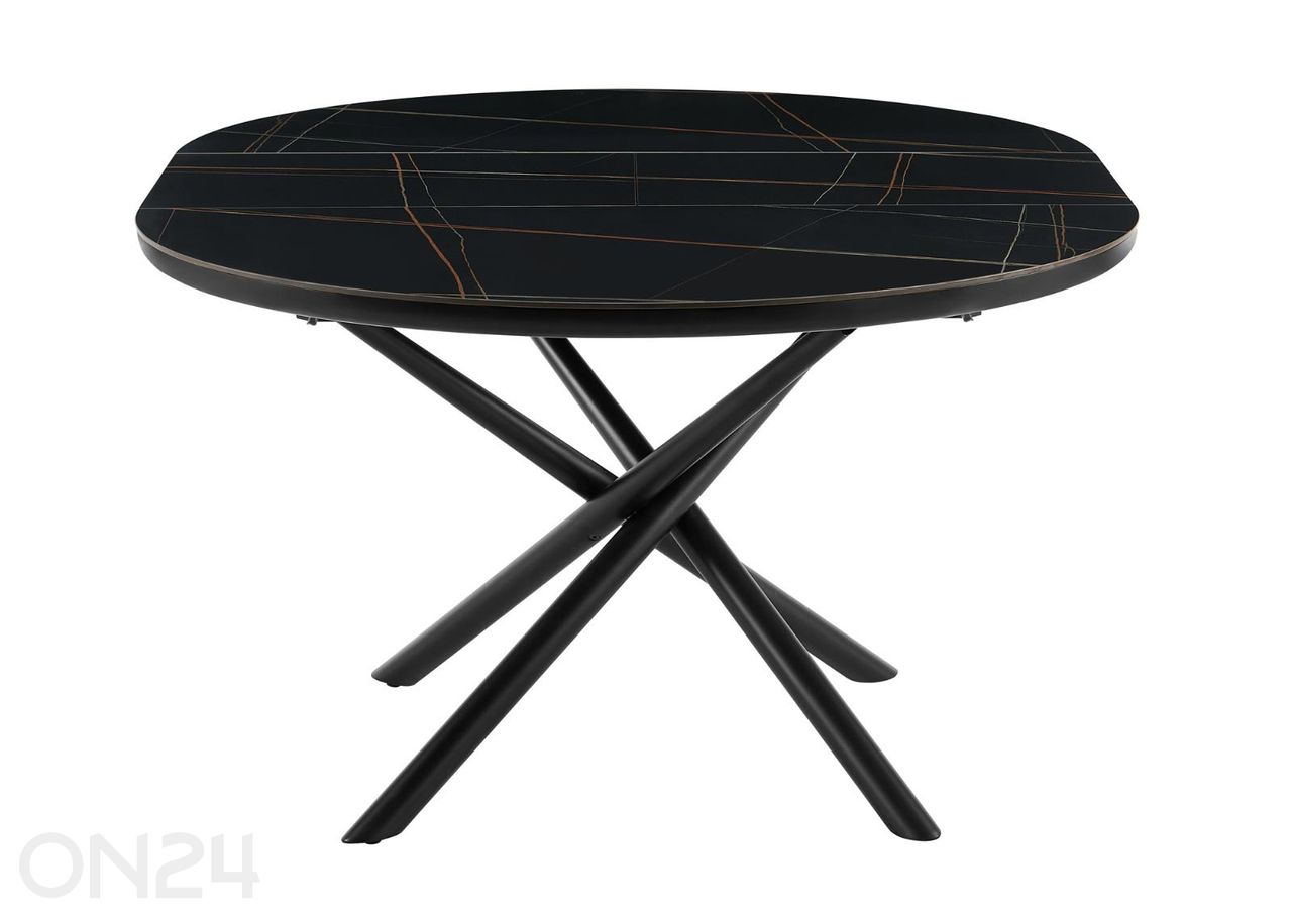 Pikendatav söögilaud Ø120 cm suurendatud