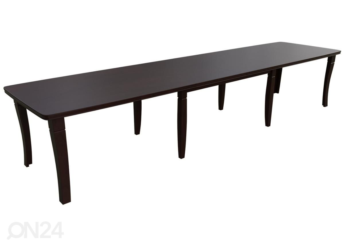Pikendatav söögilaud 100x160-400 cm + 6 tooli suurendatud