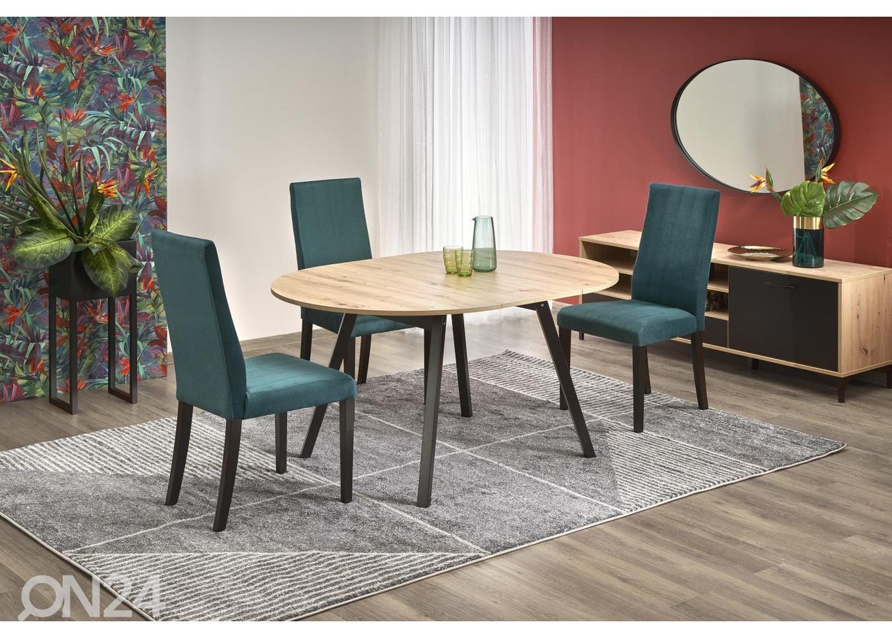 Pikendatav söögilaud 102/142x102 cm suurendatud