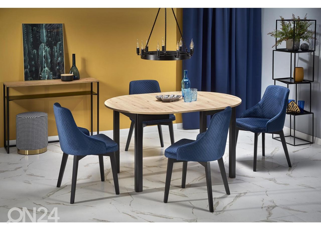 Pikendatav söögilaud 102/142x102 cm suurendatud