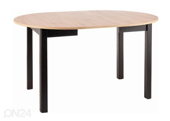 Pikendatav söögilaud 102-144x102 cm suurendatud