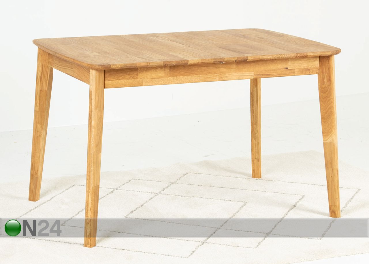 Pikendatav söögilaud 120-160x80 cm suurendatud