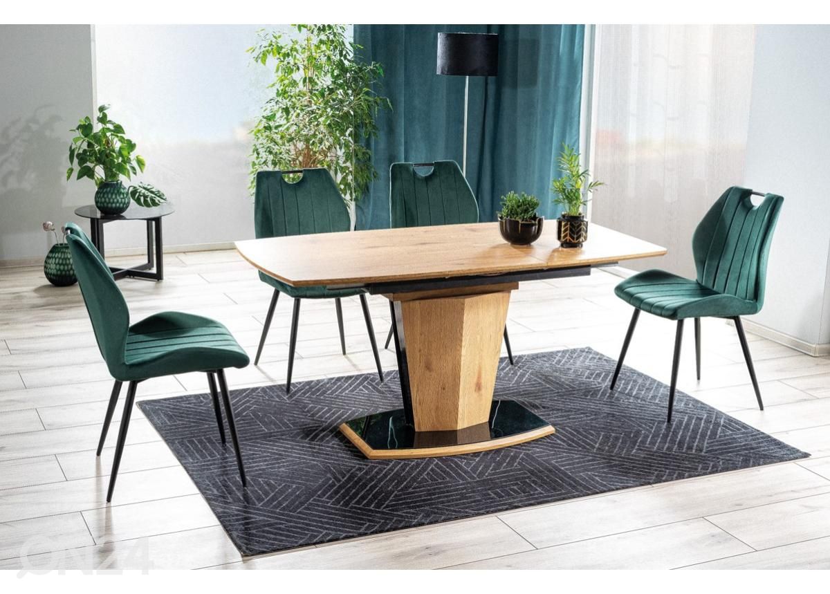 Pikendatav söögilaud 120-160x80 cm suurendatud