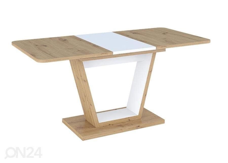 Pikendatav söögilaud 120-160x80 cm suurendatud